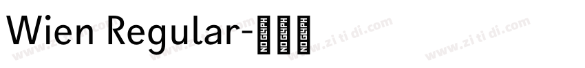Wien Regular字体转换 Wien Regular字体转换